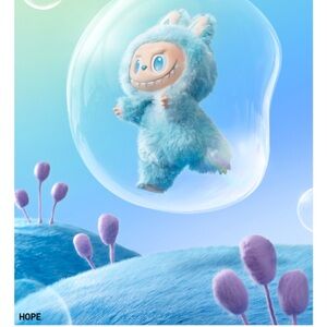 PopMart The Monsters Labubu, plush vinyl pendant, Hope